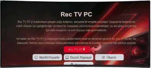 Rec TV PC ile Ücretsiz Canlı TV, Film ve Spor Yayını İzle 4 Download rec tv Apk fronm our site