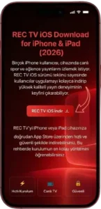 Rec TV iOS iPhone'da Ücretsiz Canlı TV ve Film İzle 4 Download the Rec TV Apk on Ios