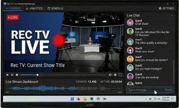 Rec TV PC ile Ücretsiz Canlı TV, Film ve Spor Yayını İzle 6 Enjoy the live stream after download app