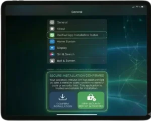 Rec TV iOS iPhone'da Ücretsiz Canlı TV ve Film İzle 11 Install the rec TV in ipad from your ipad setting